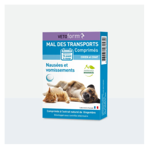 Vétoform Calmant Mal des transports chien et chat - 30 cp   - Pharmacie Agnès Praden à Alès