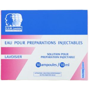 Cdm Lavoisier Eau Pour Préparations Injectables 10 Ampoules/10 ml - Pharmacie Agnès Praden à Alès