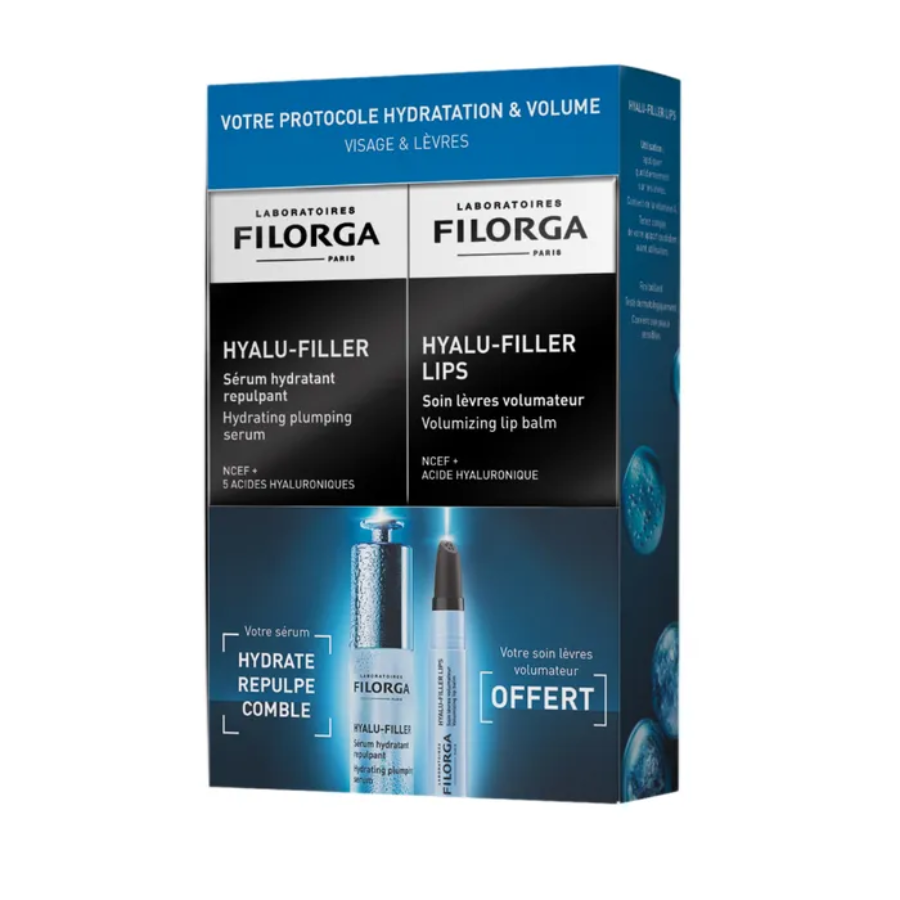 Filorga Hyalu Filler Coffret Sérum Hydratant Repulpant 30ml + Soin Lèvres Volumateur 4g Offert  - Pharmacie Agnès Praden à Alès