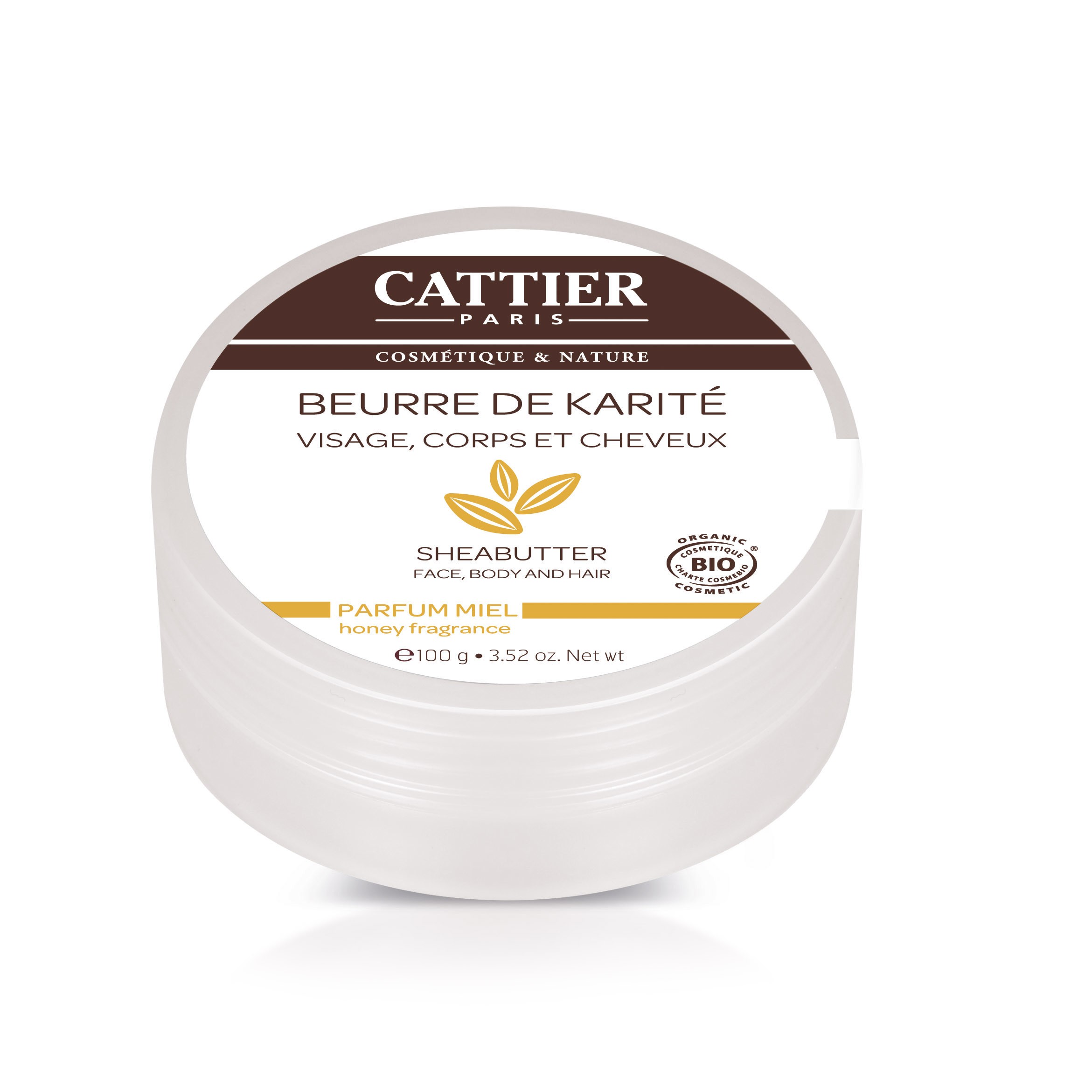 Cattier Beurre de Karité Parfum Miel 100g - Pharmacie Agnès Praden à Alès