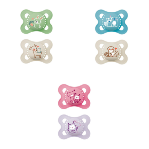 Mam Sucette Original Silicone Animaux 2-6 mois x 2 - 3 Coloris  - Pharmacie Agnès Praden à Alès