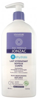 Eau de Jonzac Rehydrate Lait Hydratant Soyeux Corps Bio 400 ml - Pharmacie Agnès Praden à Alès