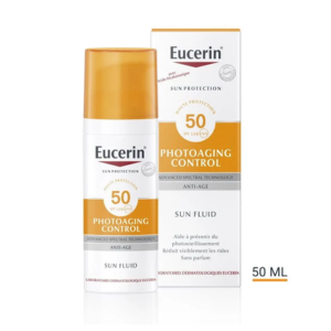 Eucerin Sun Protection Photoaging Control Sun Fluid SPF50+ 50 ml - Pharmacie Agnès Praden à Alès
