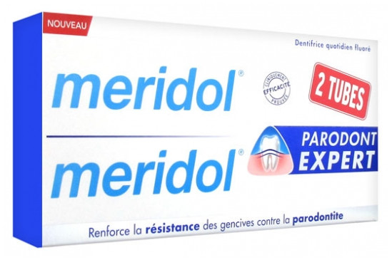 Meridol Parodont Expert Dentifrice Lot de 2 x 75 ml - Pharmacie Agnès Praden à Alès