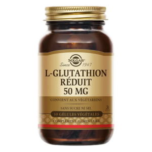 Solgar L - Glutathion réduit 50 mg 30 gélules - Pharmacie Agnès Praden à Alès
