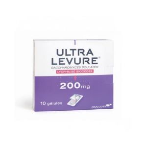 Biocodex Ultra Levure 200 mg 10 Gélules - Pharmacie Agnès Praden à Alès