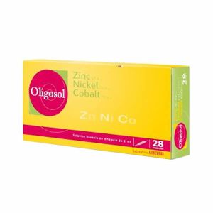 Laboratoire des Granions Oligosol Zinc Nickel Cobalt 28 Ampoules 56ml - Pharmacie Agnès Praden à Alès