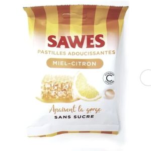 Sawes Pastilles Adoucissantes Miel-citron Sans Sucre 50g - Pharmacie Agnès Praden à Alès