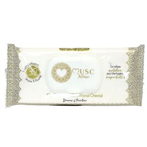 Musc Intime 30 Lingettes Intimes Parfum Monoï Oriental - Pharmacie Agnès Praden à Alès