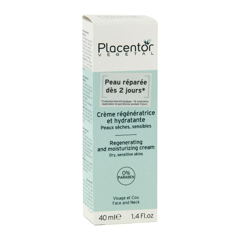 Placentor végétal Crème régénératrice hydratante 40ml - Pharmacie Agnès Praden à Alès