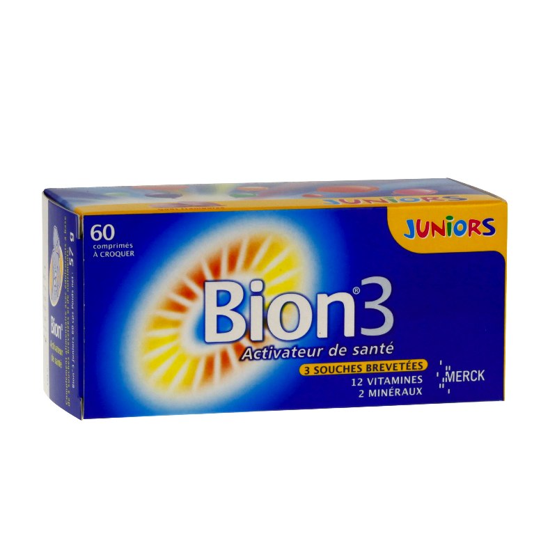 Bion 3 junior goût framboise 60 comprimés - Pharmacie Agnès Praden à Alès