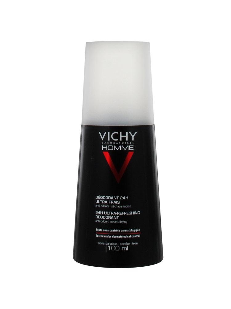 Vichy Homme Déodorant Vaporisateur Ultra-Frais 100ml - Pharmacie Agnès Praden à Alès