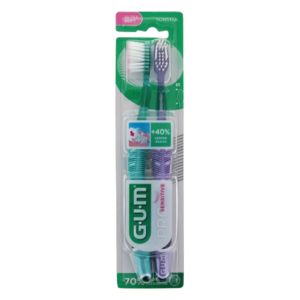Sunstar Gum Pro Sensitive Brosse à Dent n°510 Ultrasoft x2 - Pharmacie Agnès Praden à Alès