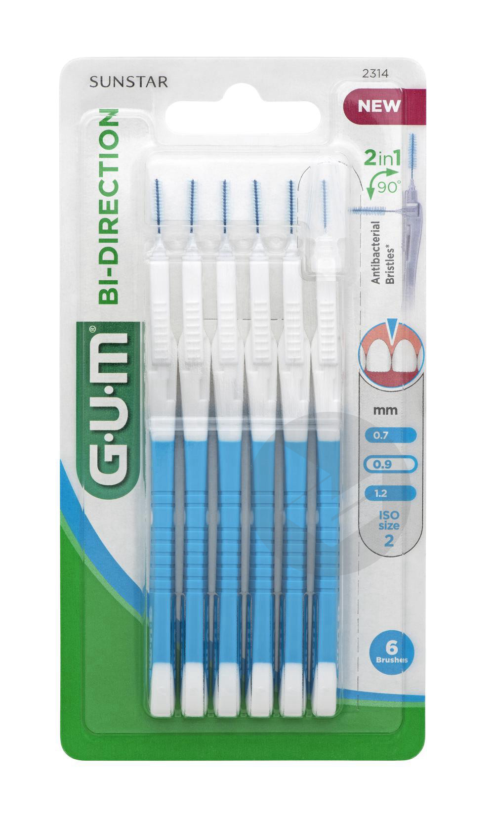 GUM Bi-Direction - Modèle : 2314 : 0,9 mm - Pharmacie Agnès Praden à Alès