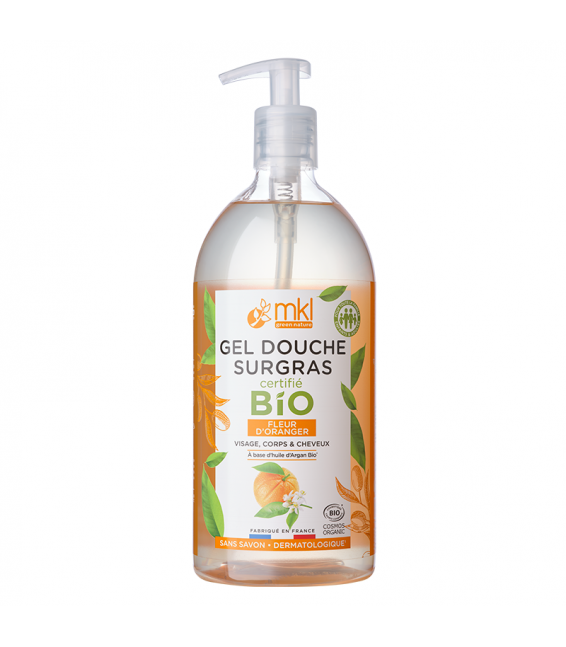 MKL Gel douche Bio Fleur d'oranger 1L - Pharmacie Agnès Praden à Alès