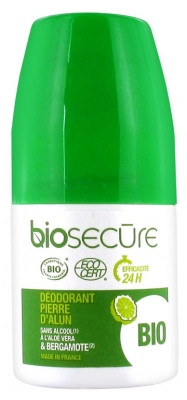 Biosecure Déodorant Pierre d'Alun Aloe Vera Bergamote 50 ml - Pharmacie Agnès Praden à Alès