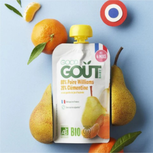 Good Gout Gourde Poire Clémentine Bio 120 g - Pharmacie Agnès Praden à Alès