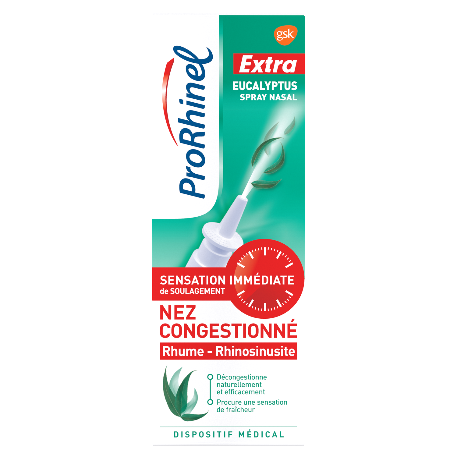ProRhinel extra spray nasal à l'eucalyptus 20ml - Pharmacie Agnès Praden à Alès