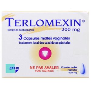 Effik Terlomexin 200 mg 3 Capsules Vaginales  - Pharmacie Agnès Praden à Alès