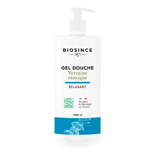 Biosince Gel douche relaxant bio Verveine Exotique 1L - Pharmacie Agnès Praden à Alès