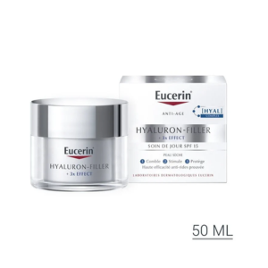 Eucerin Hyaluron-Filler +3*Effect Soin de Jour Peaux Seches Spf 15 50ml - Pharmacie Agnès Praden à Alès