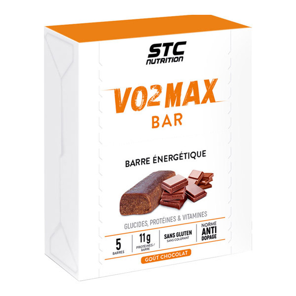 STC Nutrition VO2 Max barres énergétique goût chocolat 5 x 45gr - Pharmacie Agnès Praden à Alès
