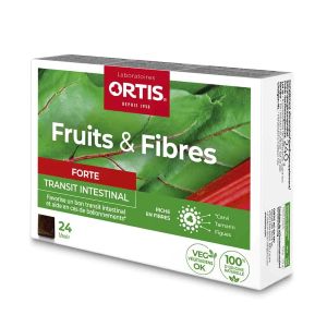 Ortis Fruits & Fibres Forte 24 Cubes - Pharmacie Agnès Praden à Alès