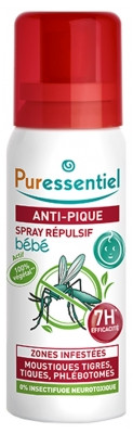Puressentiel Spray Anti-Pique 7H Bébé 60 ml - Pharmacie Agnès Praden à Alès