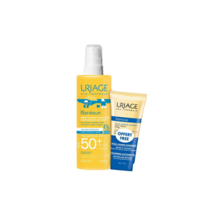 Uriage Bariesun Spray Solaire Enfant Hydratant Spf 50+ 200 ml + Huile Lavante Xemose 50 ml Offerte - Pharmacie Agnès Praden à Alès