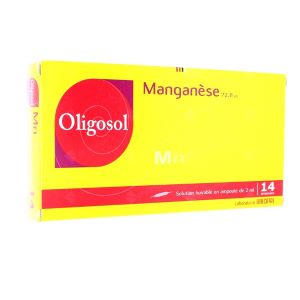 Laboratoire des Granions Oligosol Manganèse Buvable 14 Ampoules 2 ml - Pharmacie Agnès Praden à Alès