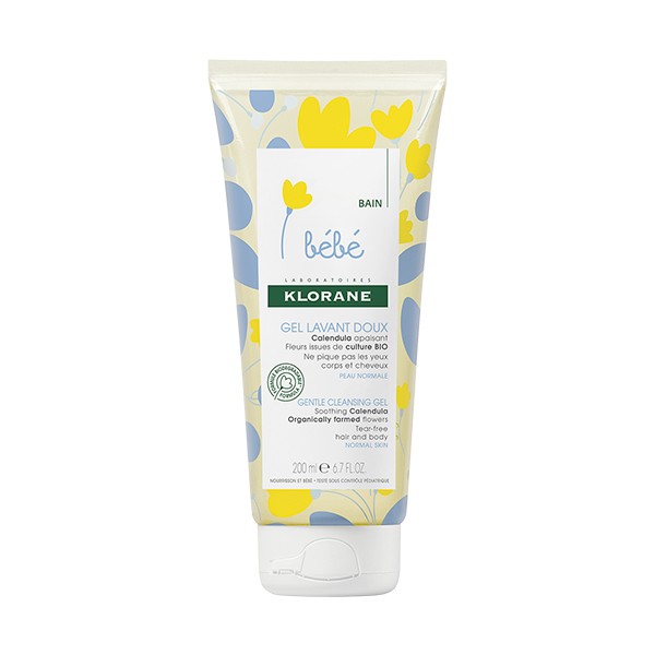 Klorane Bébé gel lavant doux 200ml - Pharmacie Agnès Praden à Alès