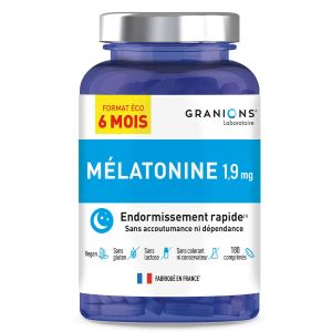 Laboratoire des Granions Mélatonine 1,9 mg 180 Comprimés - Pharmacie Agnès Praden à Alès