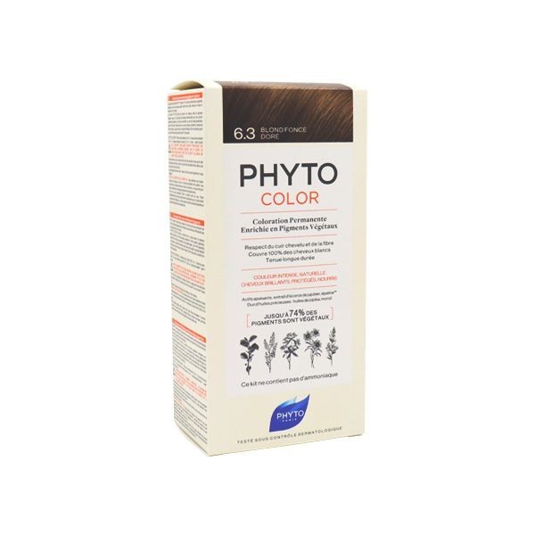 Phytocolor 6.3 blond foncé doré coloration permanente - Pharmacie Agnès Praden à Alès
