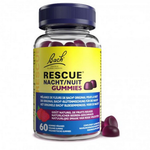 Fleur de Bach Rescue Nuit Gummies Fraise x 60 - Pharmacie Agnès Praden à Alès