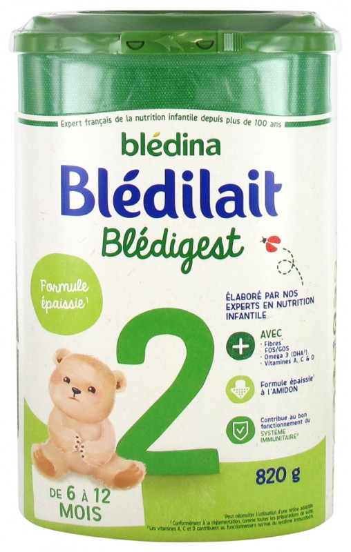 BledilaitBlédigest 2ème Âge de 6 à 12 Mois 820 g - Pharmacie Agnès Praden à Alès