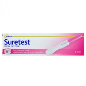 Cooper Suretest 1 Test de Grossesse 25 mUI / ml Résultat en 5 Minutes - Pharmacie Agnès Praden à Alès