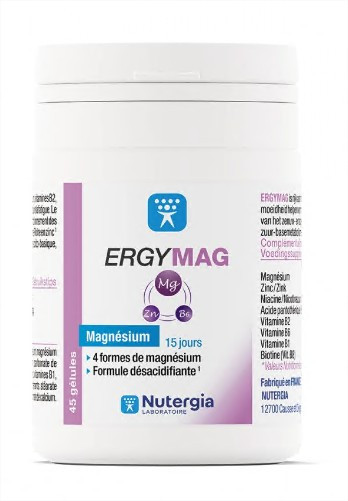 Nutergia Ergymag 45 gélules - Pharmacie Agnès Praden à Alès