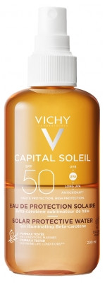 Vichy Capital Soleil Eau de Protection Solaire Hâle Sublimé SPF50 200 ml - Pharmacie Agnès Praden à Alès