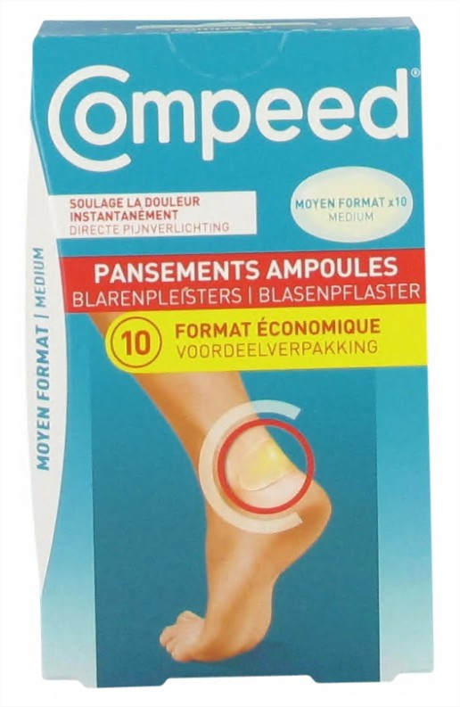 Compeed ampoules format moyen 10 pansements - Pharmacie Agnès Praden à Alès
