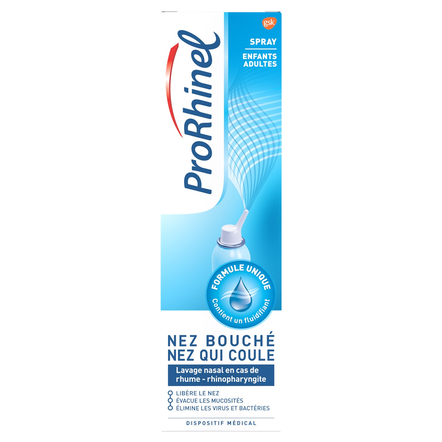 ProRhinel Spray Nasal Enfants-Adultes 100ml - Pharmacie Agnès Praden à Alès
