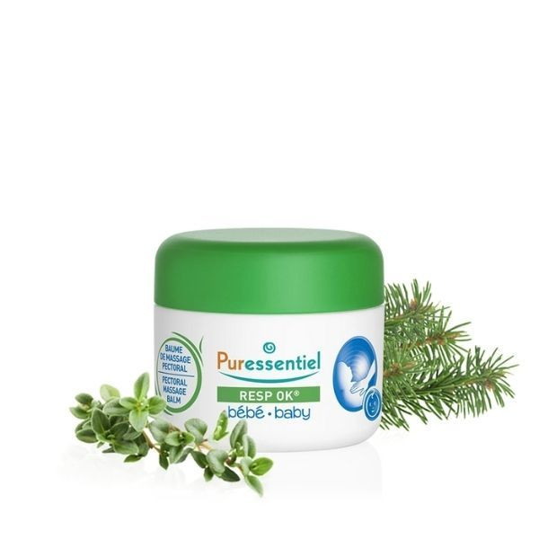 Puressentiel Resp Ok Baume Massage Bébé Bio 30ml - Pharmacie Agnès Praden à Alès