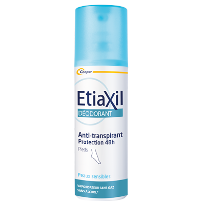 Etiaxil déodorant anti transpirant 48H pieds vaporisateur 100ml - Pharmacie Agnès Praden à Alès