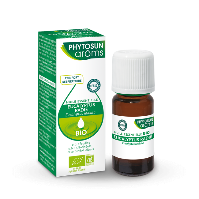 Phytosun arom eucalyptus radié bio 10ml - Pharmacie Agnès Praden à Alès