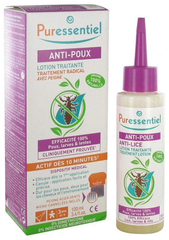 Puressentiel Lotion Anti-Poux 100 ml + Peigne - Pharmacie Agnès Praden à Alès