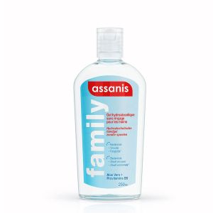 Assanis Gel Hydroalcoolique Sans Rinçage Pour les Mains 250ml - Pharmacie Agnès Praden à Alès