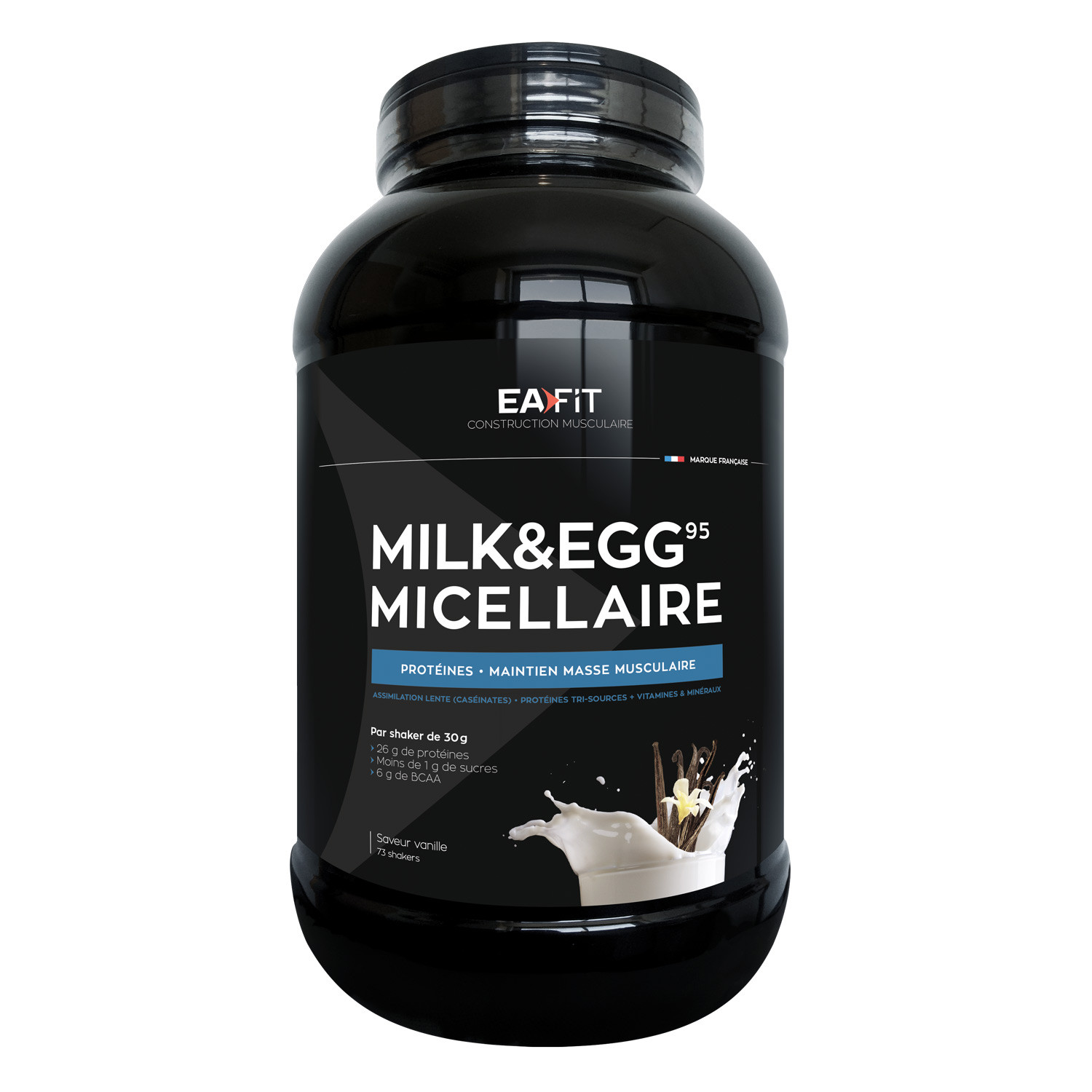 Eafit milk & egg 95 micellaire vanille 2.2kg - Pharmacie Agnès Praden à Alès