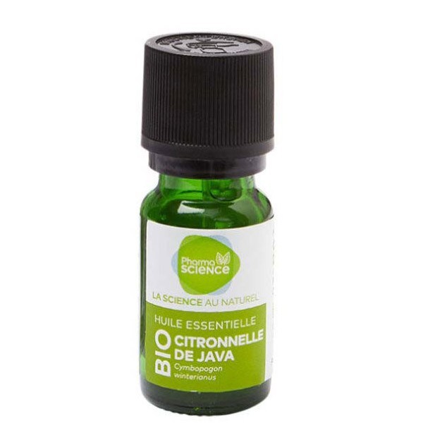 Pharmascience citronnelle de java bio huile essentielle 10ml - Pharmacie Agnès Praden à Alès