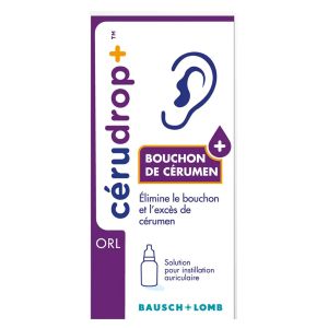 Bausch & Lomb Cérudrop+ Solution Auriculaire 12ml - Pharmacie Agnès Praden à Alès
