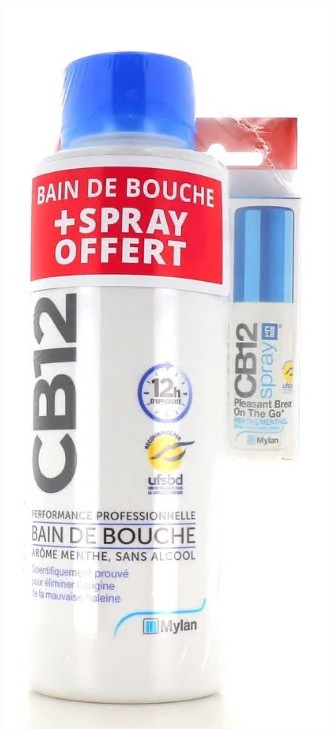CB12 Bain de bouche 500 ml + spray offert - Pharmacie Agnès Praden à Alès
