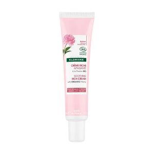 Klorane Pivoine Crème Riche Apaisante Bio - Visage 40ml - Pharmacie Agnès Praden à Alès